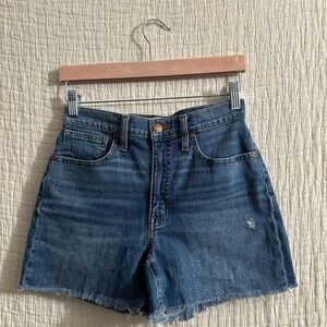 Madewell high rise denim shirt sz 24